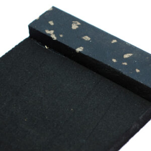 A close up of the edge of a black book